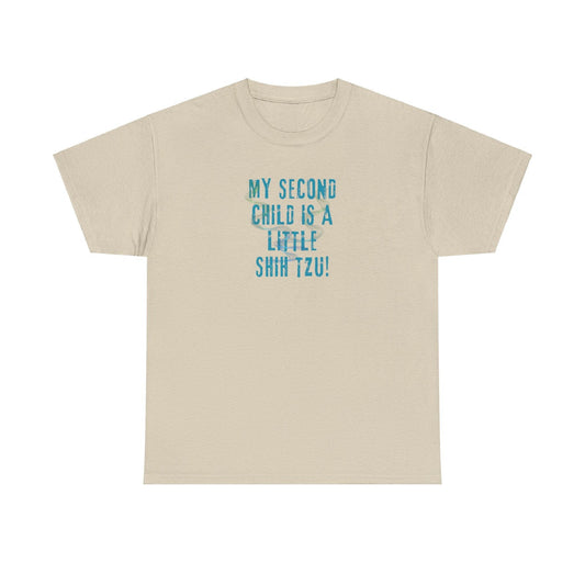 My Second Child is a Little Shih Tzu | Premium Dog T-Shirt - Fabulous Tee Shirts