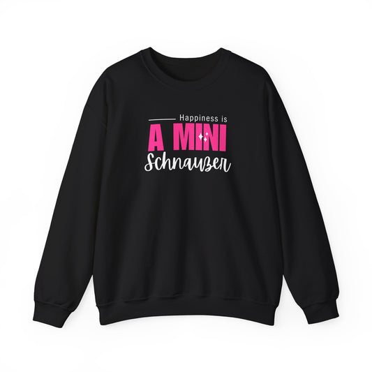 Happiness is a Mini Schnauzer | Premium Miniature Schnauzer Sweatshirt