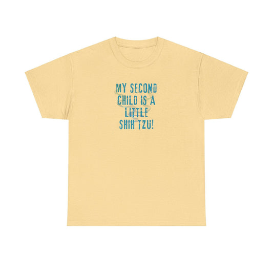 My Second Child is a Little Shih Tzu | Premium Dog T-Shirt - Fabulous Tee Shirts