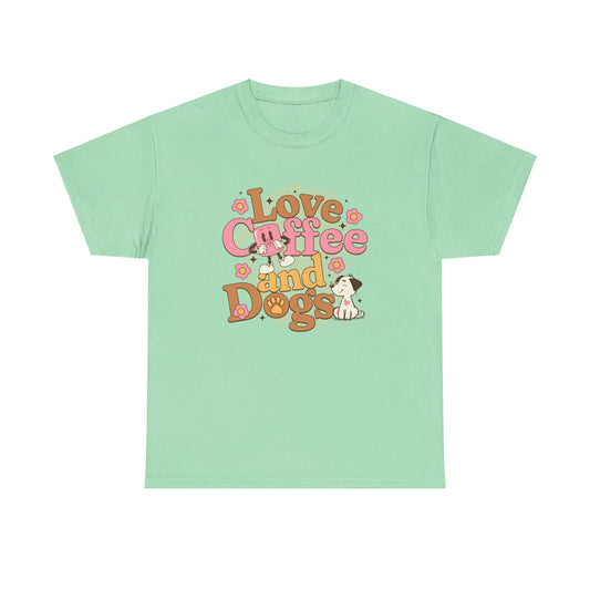 Love Coffee and Dogs | Premium Dog T-Shirt