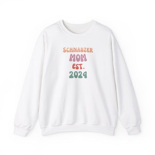 Schnauzer Mom Est. 2024 | Premium Schnauzer Sweatshirt
