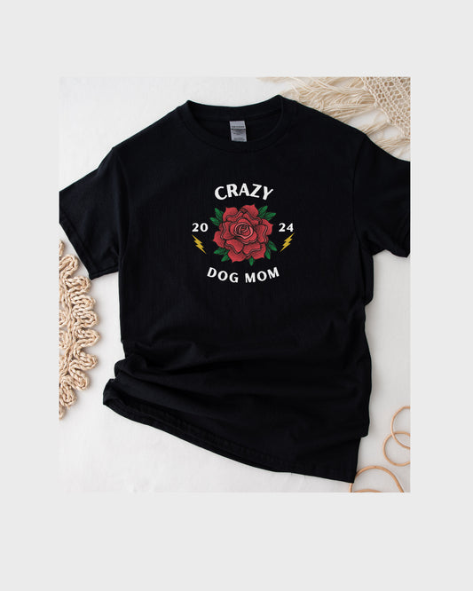 Crazy Dog Mom | Premium Dog Mom T-Shirt