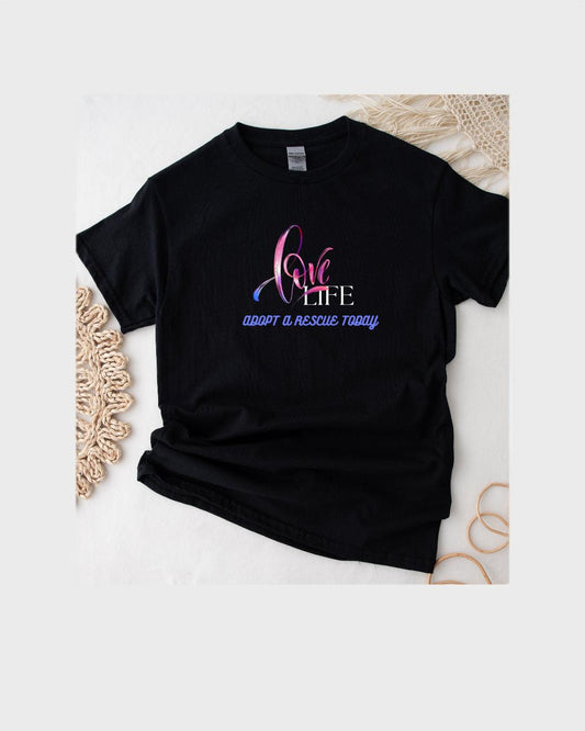 Love Life. Adopt a Rescue Today | Premium Dog T-Shirt - Fabulous Tee Shirts