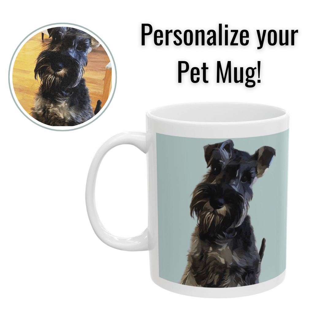 Dog Mom & Dog Dad Coffee Mug - Custom Pet Photo Mug - Fabulous Tee Shirts