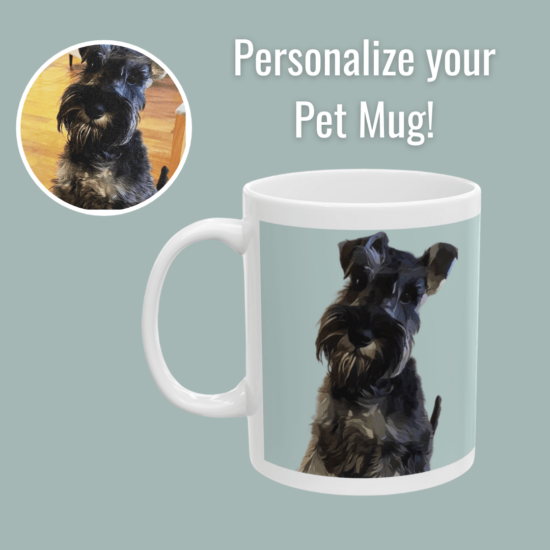 Dog Mom & Dog Dad Coffee Mug - Custom Pet Photo Mug - Fabulous Tee Shirts